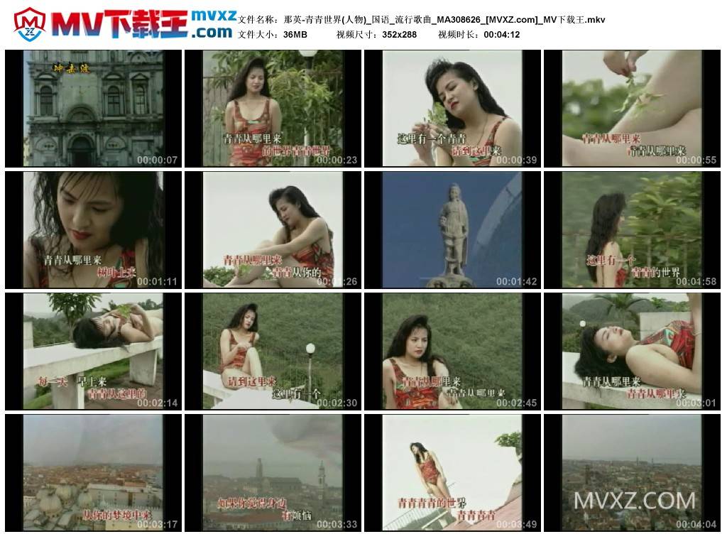那英-青青世界(人物)_国语_流行歌曲_MA308626